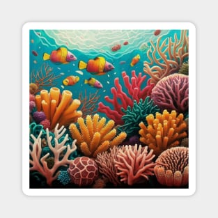 marine life coral reef biodiversity Magnet