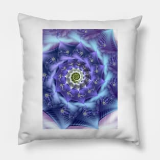 Purple Musical Fractal Pillow