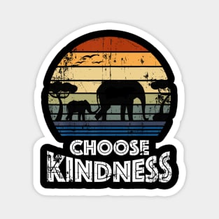 Choose Kindness Vintage Elephant in Africa Love Gift Magnet