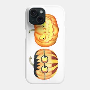 Halloween pumpkins faces Phone Case