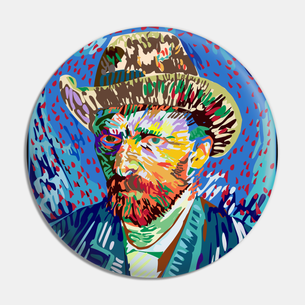 Vincent Van Gogh Funny Graphic - Vincent Van Gogh - Pin | TeePublic Vincent Van Gogh Funny Graphic - Vincent Van Gogh - Pin | TeePublic