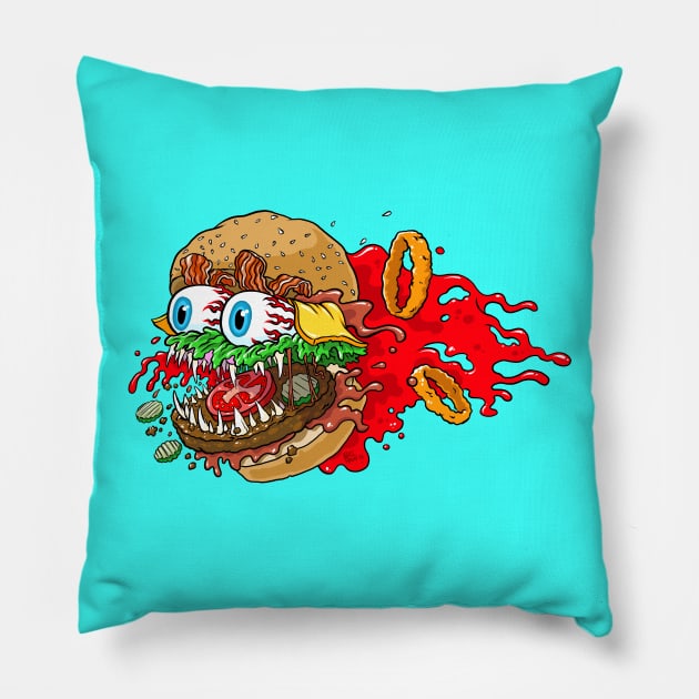 Order Up! Pillow by itsbillmain