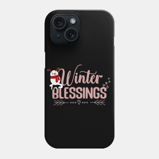 winter blessings Phone Case by duddleshop