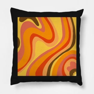 Wavy Lines in the Groove Pillow
