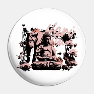 Hari Om Buddha Elephant Pin