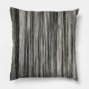 black and white rain - minimalist art - grey texture Pillow