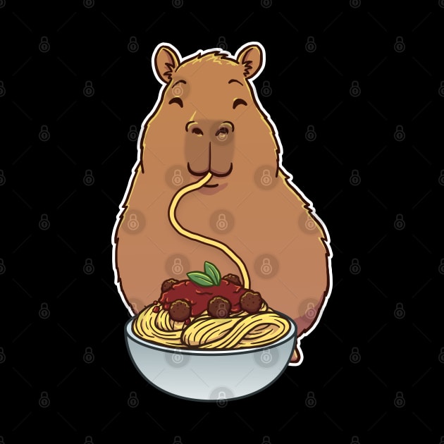 Capybara Spaghetti Meat Balls by capydays