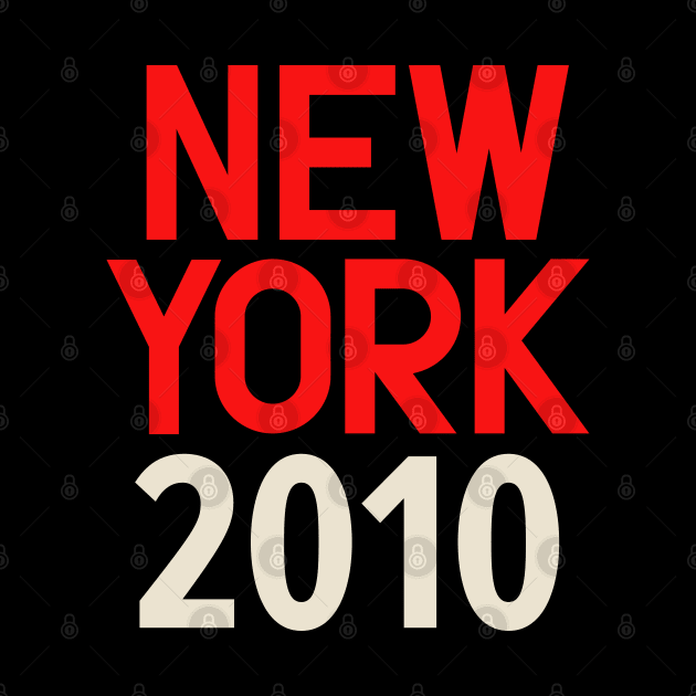 Iconic New York Birth Year Series: Timeless Typography - New York 2010 by Boogosh