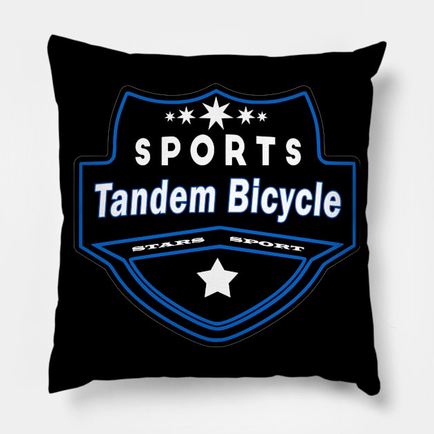 Tandem Bicycle Pillow by Creative Has