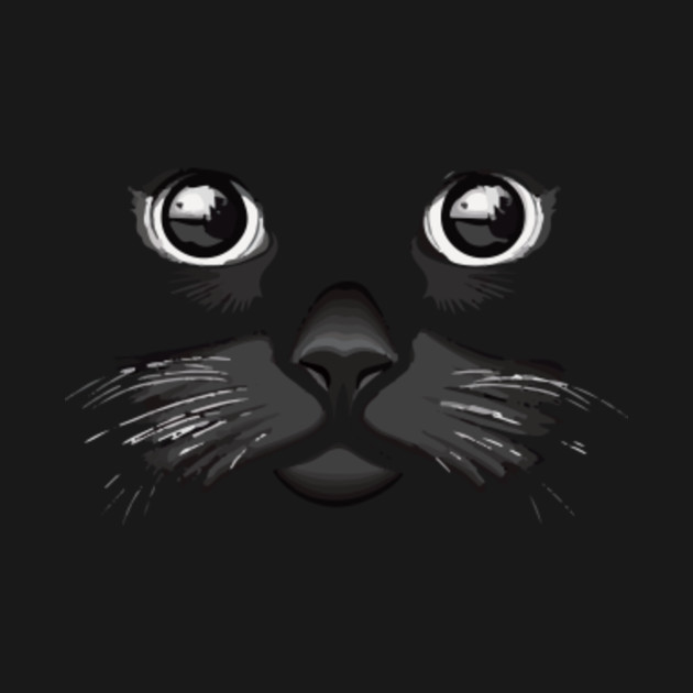 Black Cat Face Halloween Costume Funny Cute Kitten Men Women
