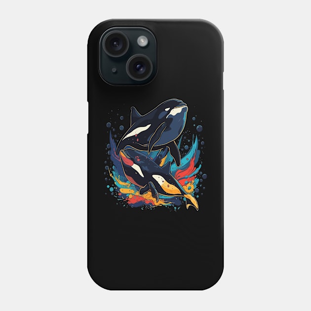 Orca Fathers Day Phone Case by JH Mart