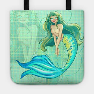 Pretty Mermaid Art Tote