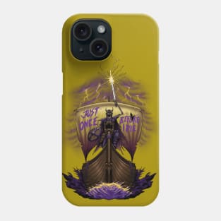 Minnesota Vikings Fans - Just Once Before I Die: Struck by Lightning Phone Case