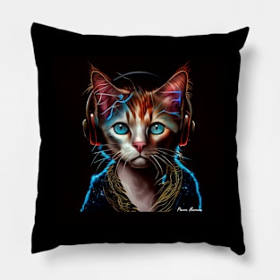 Cat Music Pillow