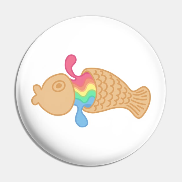 Pastel Rainbow Taiyaki Pin by phogar