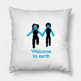 Welcome To Earth V2 Pillow
