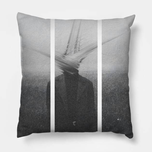 Blurry Face Man Pillow by tonylonder