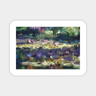 Lily Pond close up 2 Magnet