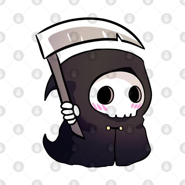 A cute grim reaper illustration by Yarafantasyart