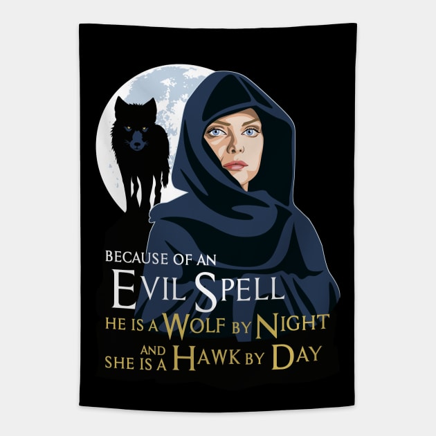 Because of an Evil Spell Tapestry by Tiro1Linea