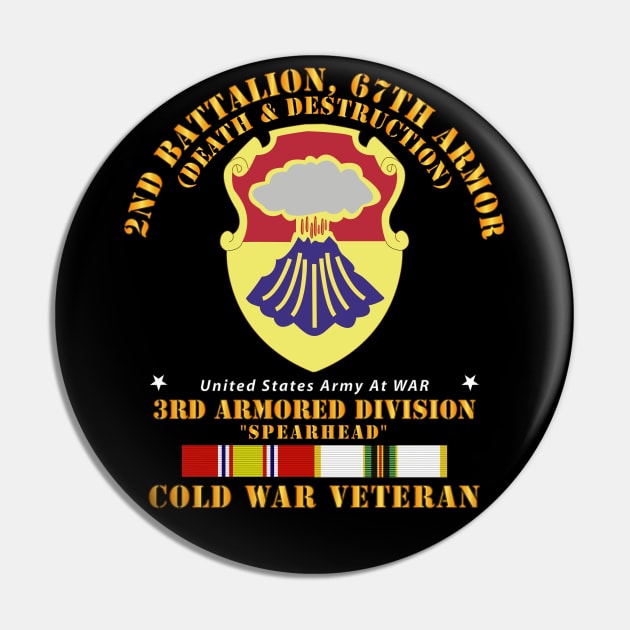 2nd Bn 67th Armor -  3rd AR Div w COLD SVC Pin by twix123844