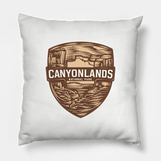 Canyonlands National Park Abstract Badge Pillow