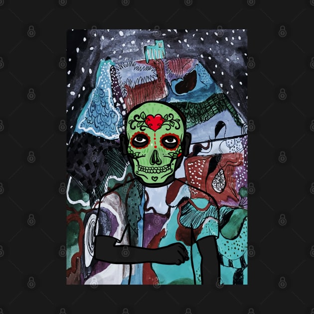 Explore NFT Character - MaleMask Mystery Night with Mexican Eyes on TeePublic by Hashed Art