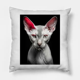 Bold Elegance: Sphynx Cat Charm, Sphynx cat-inspired Pillow