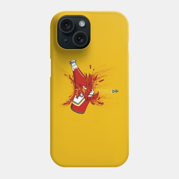 Ketchup Bullet Phone Case by Gabe Pyle