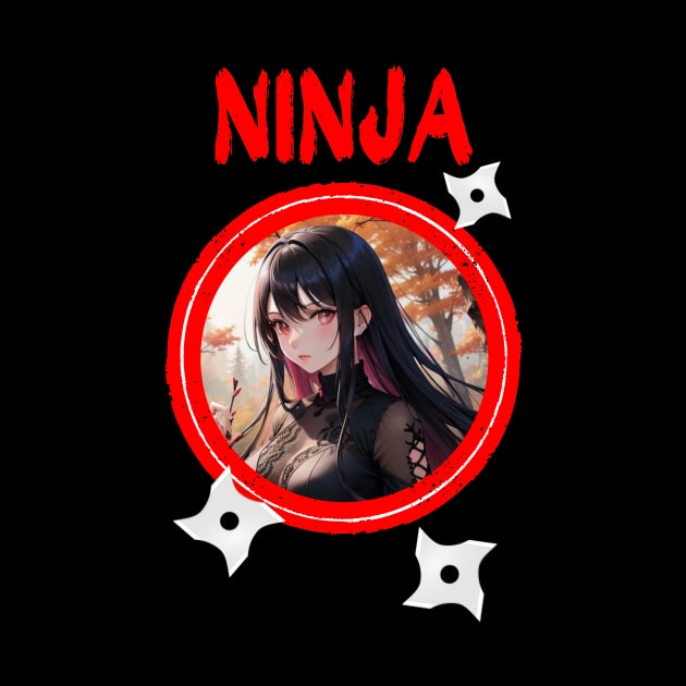 Ninja Target Love Cute Anime Girl by Clicks Clothes