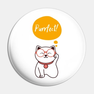 Purrfect smart cat design Pin