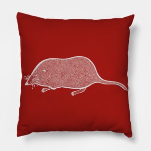 Pygmy Shrew - detailed animal design for shrew lovers Pillow