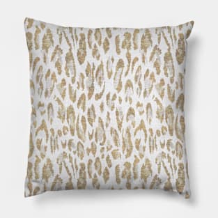Animal skin leopard beige vintage texture Pillow