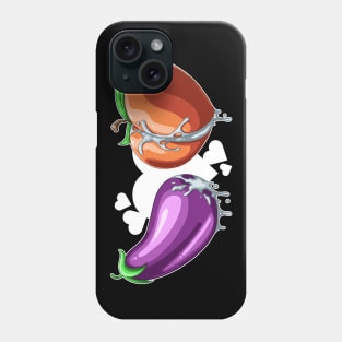 Eggplant and Peach, True Love Phone Case