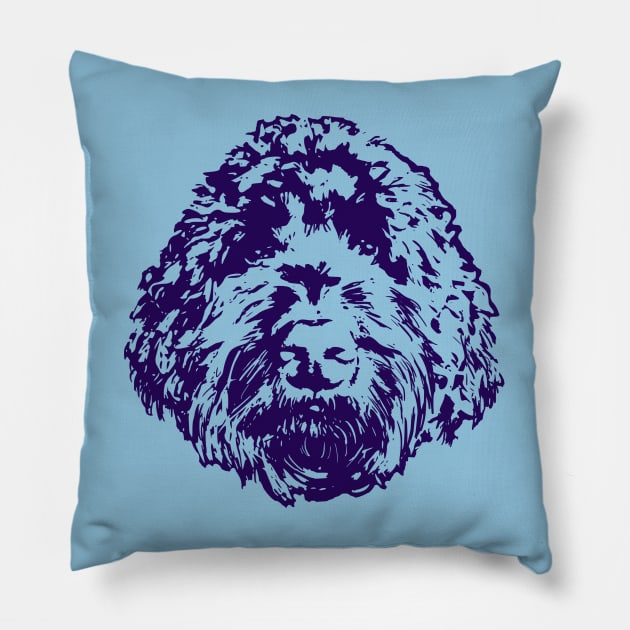 Labradoodle Pillow by TimeTravellers
