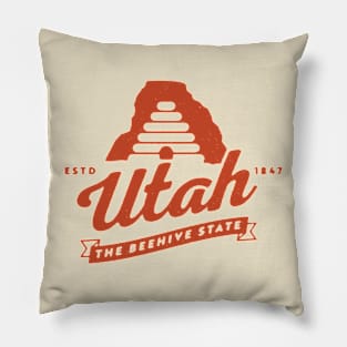 Utah The Beehive State Pillow