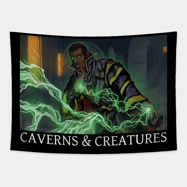 Caverns & Creatures: Eldritch Blast Tapestry by robertbevan