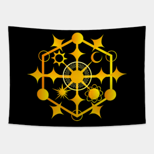 Planetary sacred geometry of the stars Tapestry