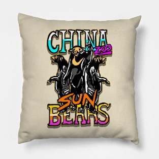 Sun Bear China Zoo Pillow