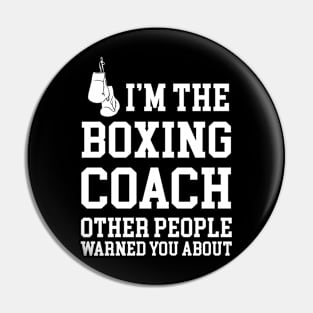 Boxing coach Pin