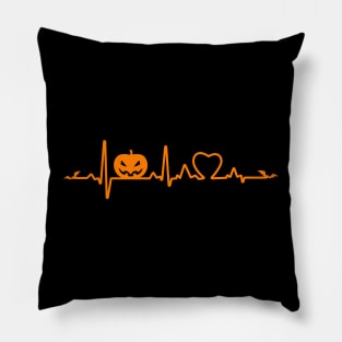 Halloween heartbeat Halloween vibe Pillow