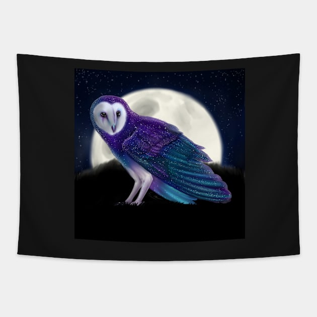 Space Owl Tapestry by LaraHa88