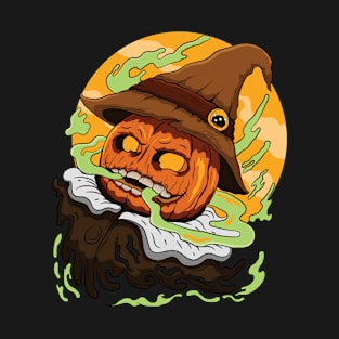 pumpkin straw hat T-Shirt