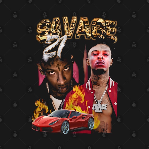 Hip Hop Fanart 21 Savage by Planet of Tees