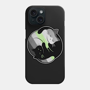 Agender Yin Yang Cat Phone Case