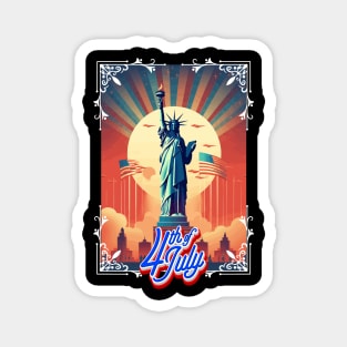 4th of July // T-shirt Lifestyle Magnet