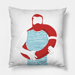 Beach man Pillow