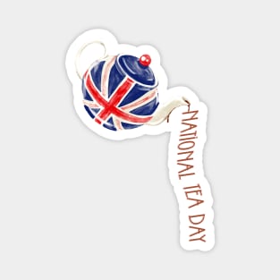National Tea Day, Union Jack Teapot Magnet