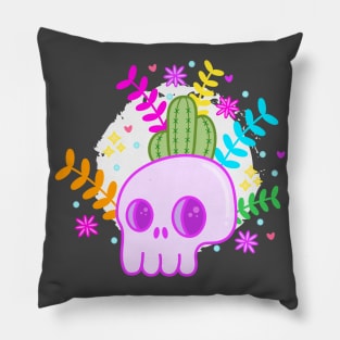 Kawaii Skull Pillow