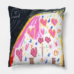 Caves, Caverns, and Creatures - Homeschool Art Class 2021/22 Artist Collab T-Shirt Pillow